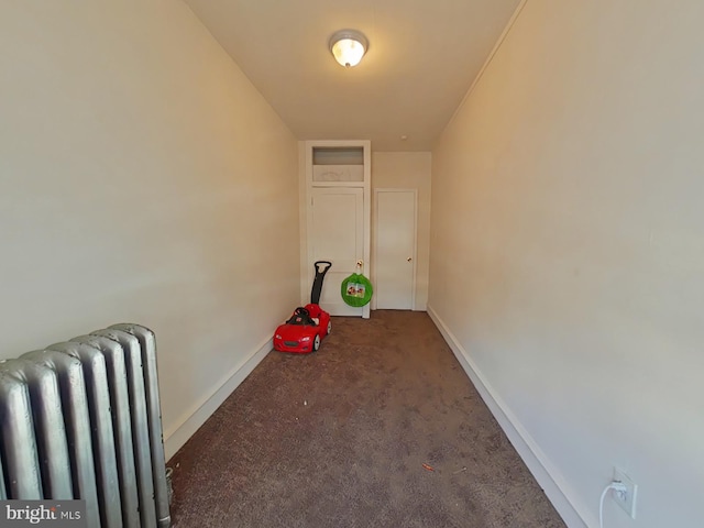 interior space with radiator