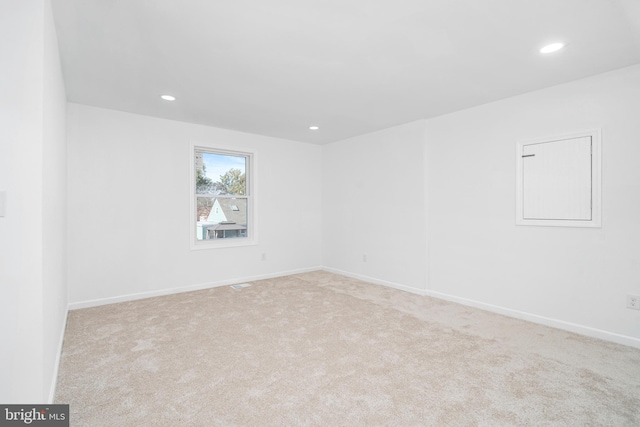 view of carpeted empty room