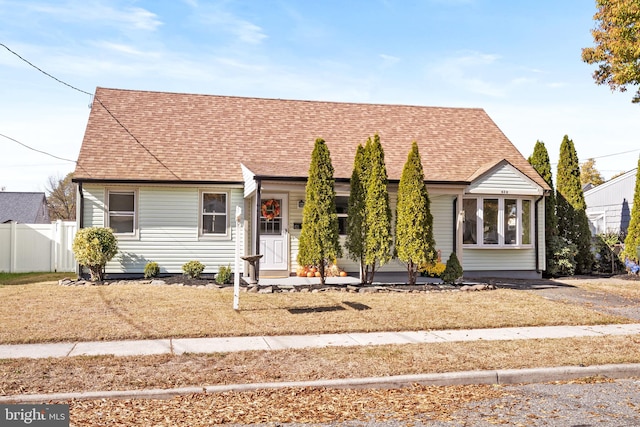 view of front of property