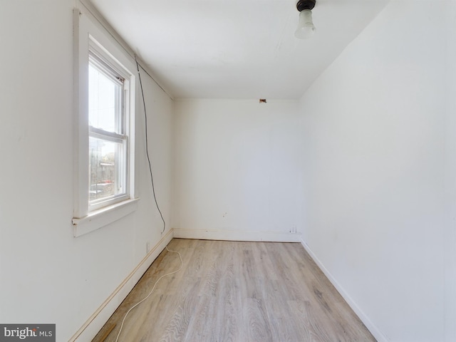 empty room featuring light hardwood / wood-style flooring