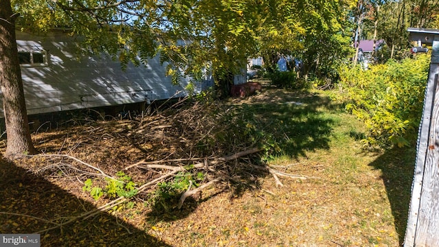 view of yard featuring a water view