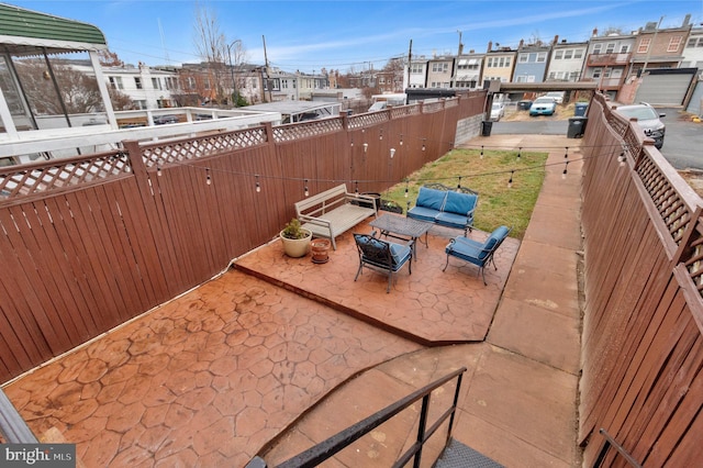 view of patio / terrace with outdoor lounge area