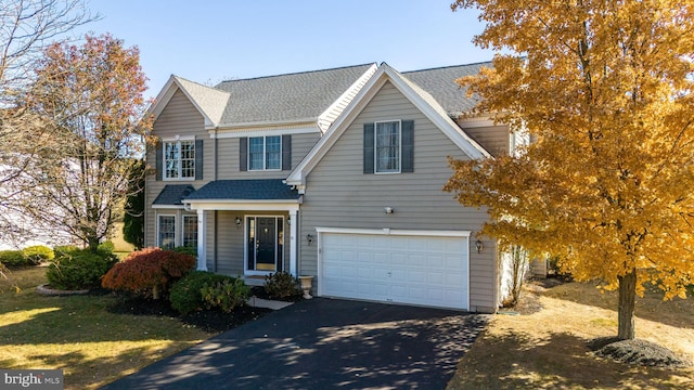 view of front of house featuring a garage