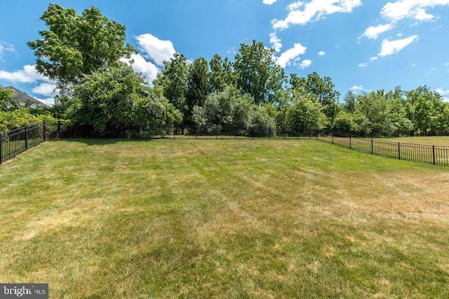 view of yard featuring a rural view