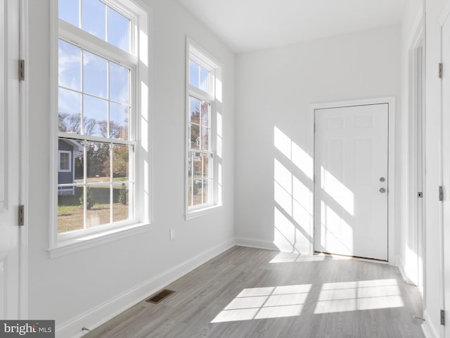 interior space featuring light hardwood / wood-style flooring