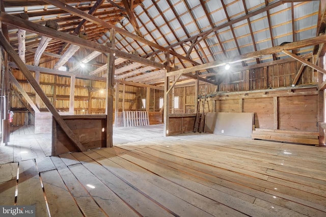 view of horse barn