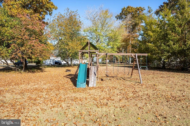 view of play area