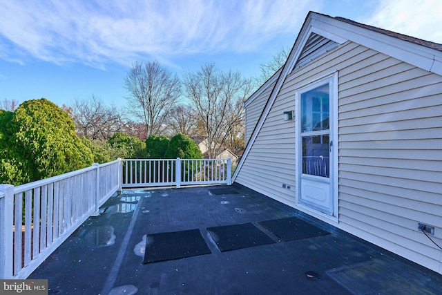 view of patio / terrace with a deck