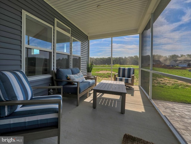 view of sunroom / solarium