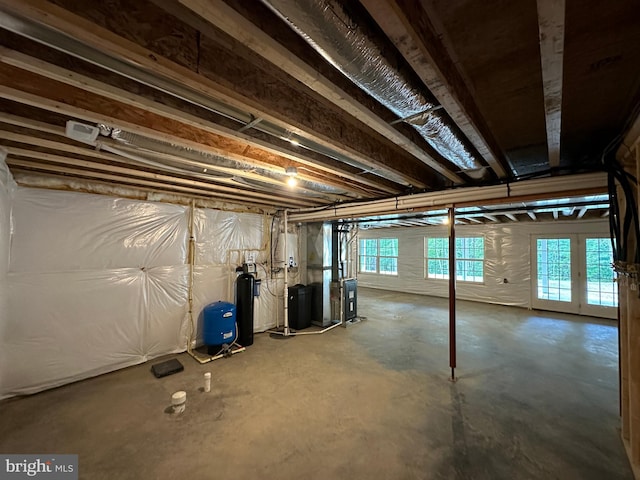 basement featuring a healthy amount of sunlight