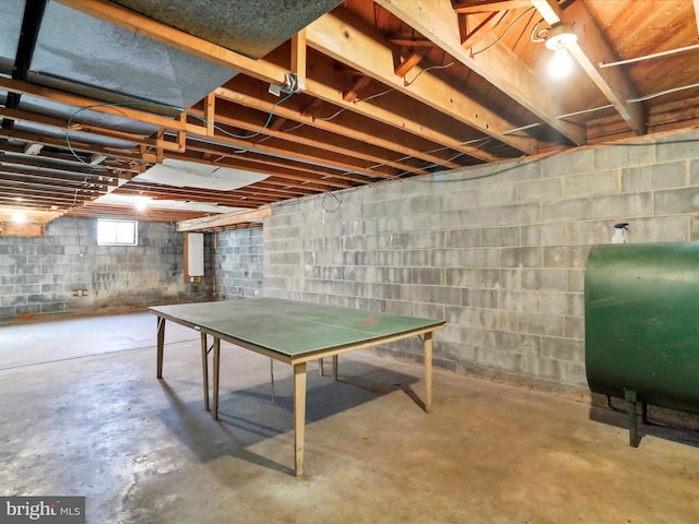 view of basement