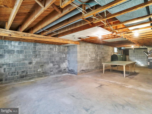 view of basement