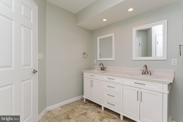 bathroom featuring vanity