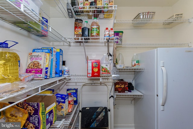 view of pantry