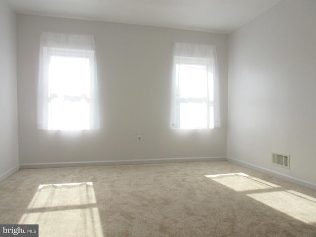 view of carpeted empty room