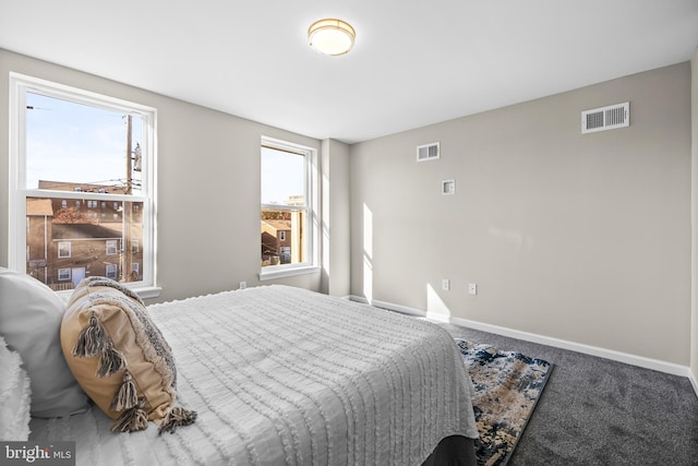 bedroom with carpet floors