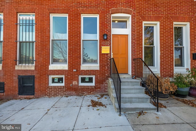1020 N Eden St, Baltimore, MD 21205 - entrance to property with brick siding