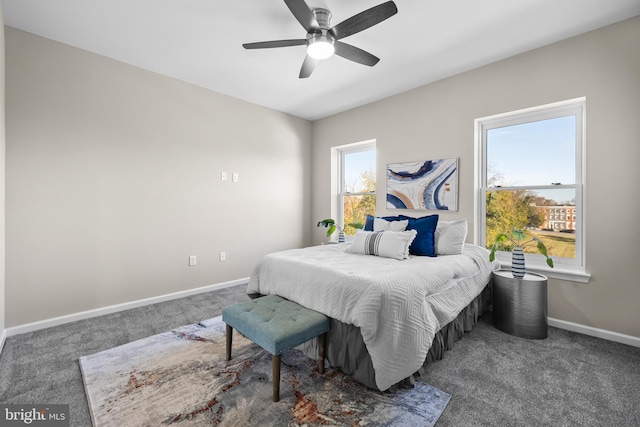 1020 N Eden St, Baltimore, MD 21205 - bedroom featuring carpet floors, baseboards, and ceiling fan