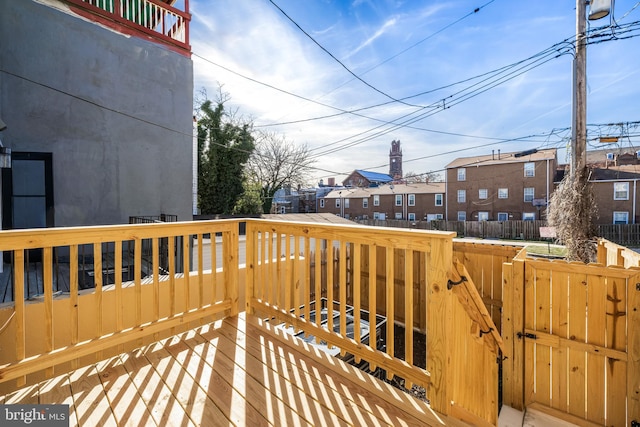 1020 N Eden St, Baltimore, MD 21205 - view of wooden deck
