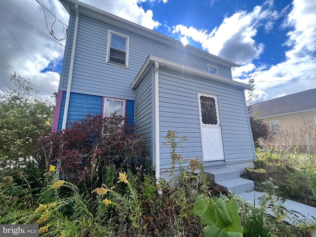 view of rear view of property