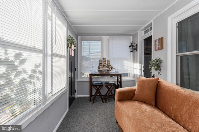 view of sunroom / solarium