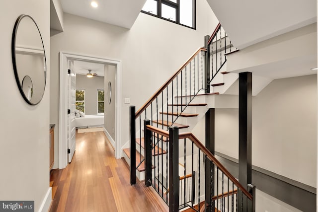 interior space featuring hardwood / wood-style flooring