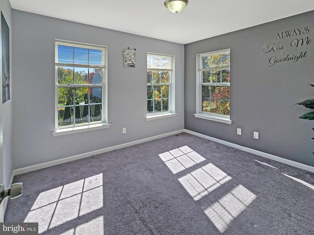 view of carpeted empty room