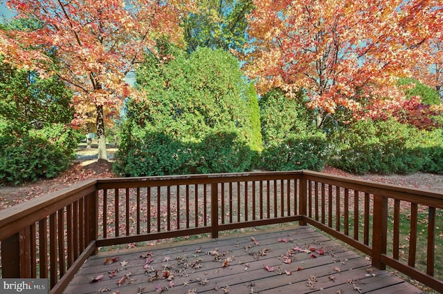 view of wooden terrace