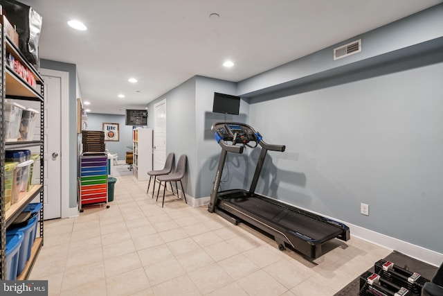 view of workout room