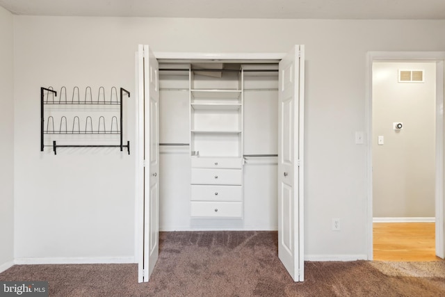 view of closet