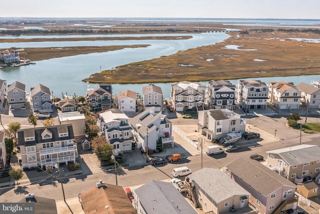 694 21st St, Avalon, NJ 08202 - drone / aerial view with a water view and a residential view