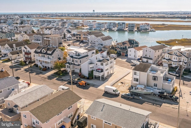 694 21st St, Avalon, NJ 08202 - drone / aerial view featuring a residential view and a water view