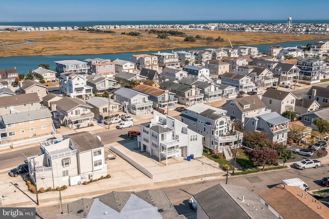 694 21st St, Avalon, NJ 08202 - bird's eye view featuring a water view and a residential view
