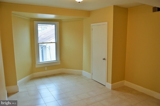 view of tiled empty room