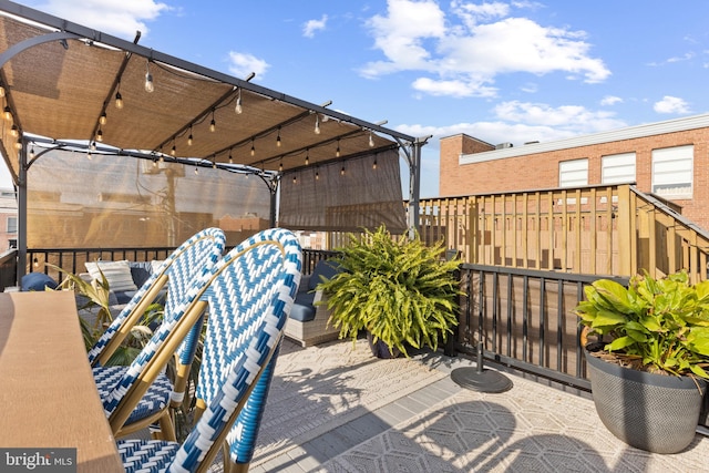 view of patio with an outdoor hangout area