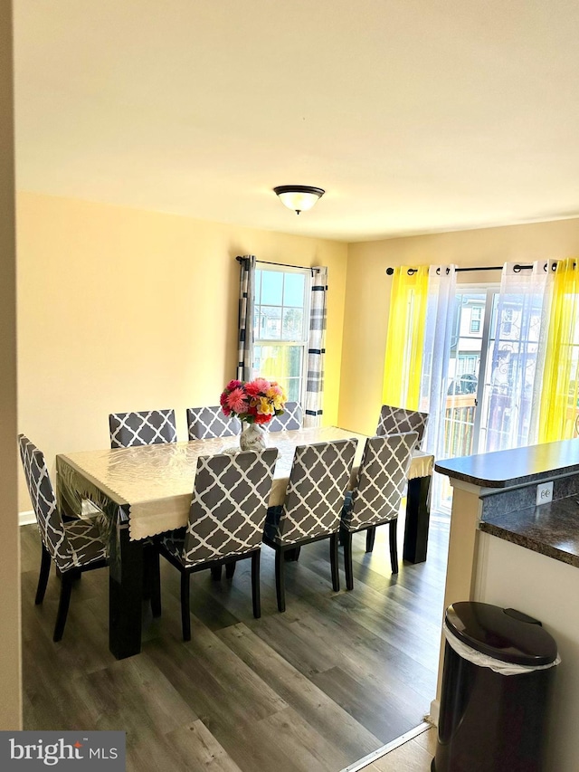 dining room featuring hardwood / wood-style floors