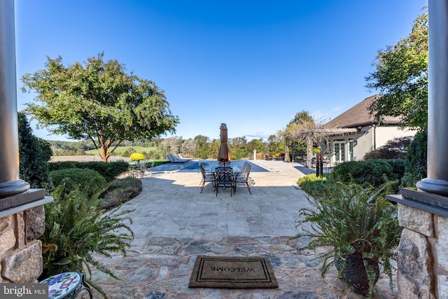 view of patio / terrace with outdoor dining area