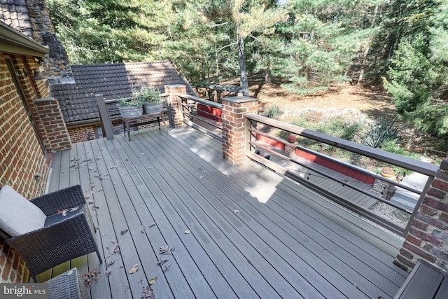 view of wooden terrace