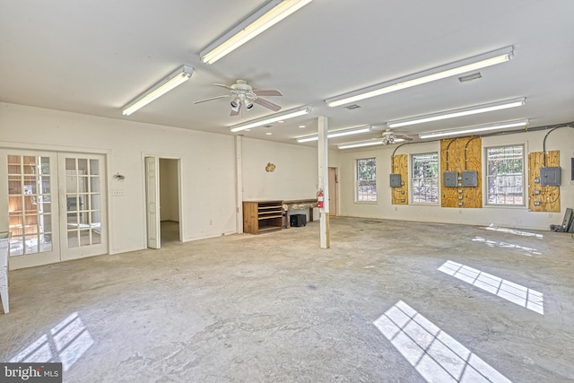 995 Black Gap Rd, Fayetteville, PA 17222 - interior space featuring electric panel, a wealth of natural light, and french doors