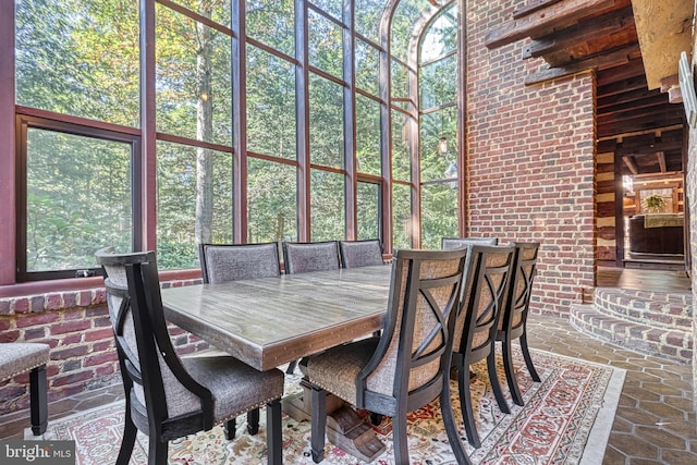 view of sunroom / solarium