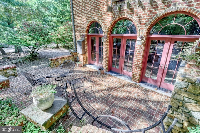 995 Black Gap Rd, Fayetteville, PA 17222 - view of patio featuring french doors