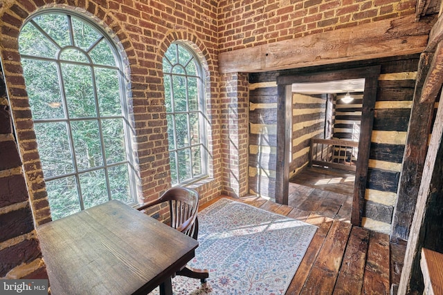 995 Black Gap Rd, Fayetteville, PA 17222 - home office with hardwood / wood-style floors