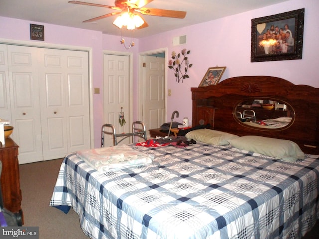 7548 Linglestown Rd, Harrisburg, PA 17112 - bedroom featuring a closet, carpet floors, and a ceiling fan