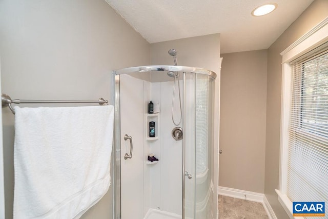 bathroom with walk in shower