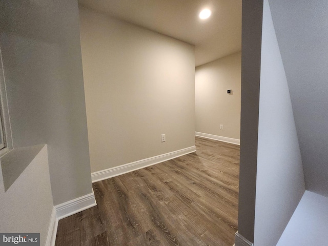 interior space featuring hardwood / wood-style flooring