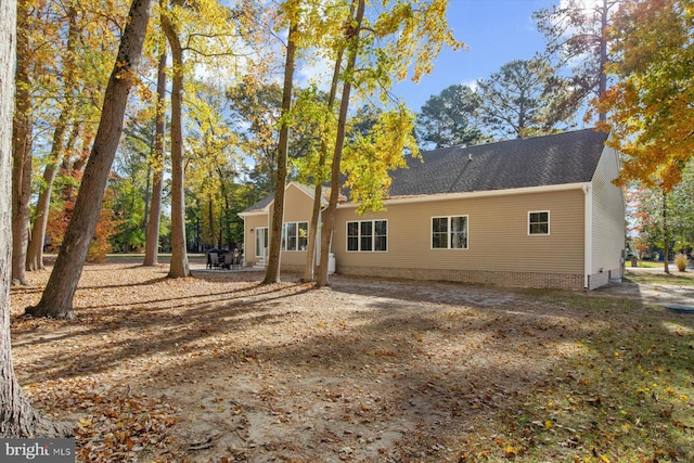 rear view of house with a patio area