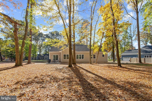 view of front of property with a patio area