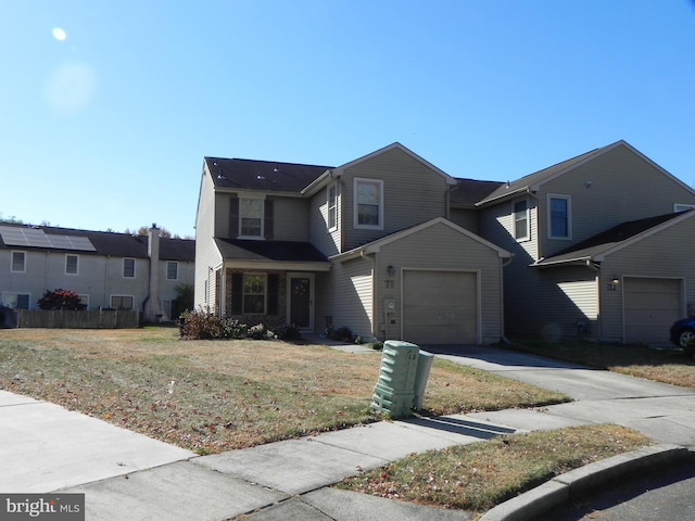 front of property with a front yard