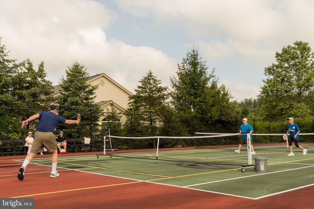 view of tennis court