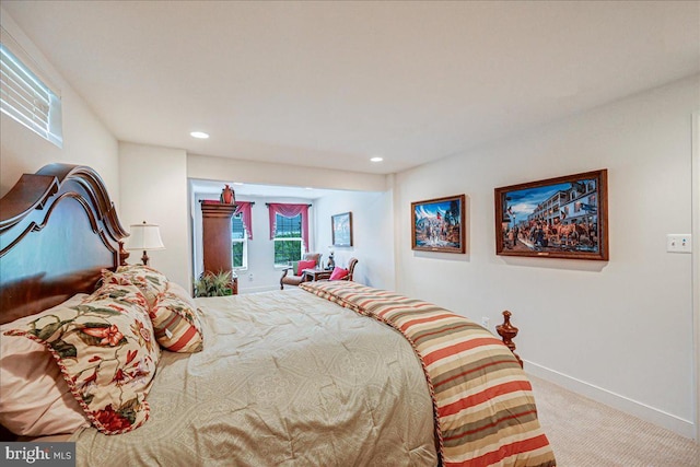 bedroom with carpet flooring